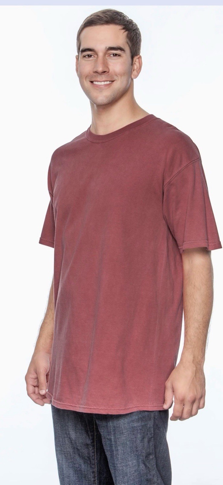 Comfort Colors 100% Cotton Garment-Dyed Heavyweight T-Shirt 1717 Crimson S-Large gallery