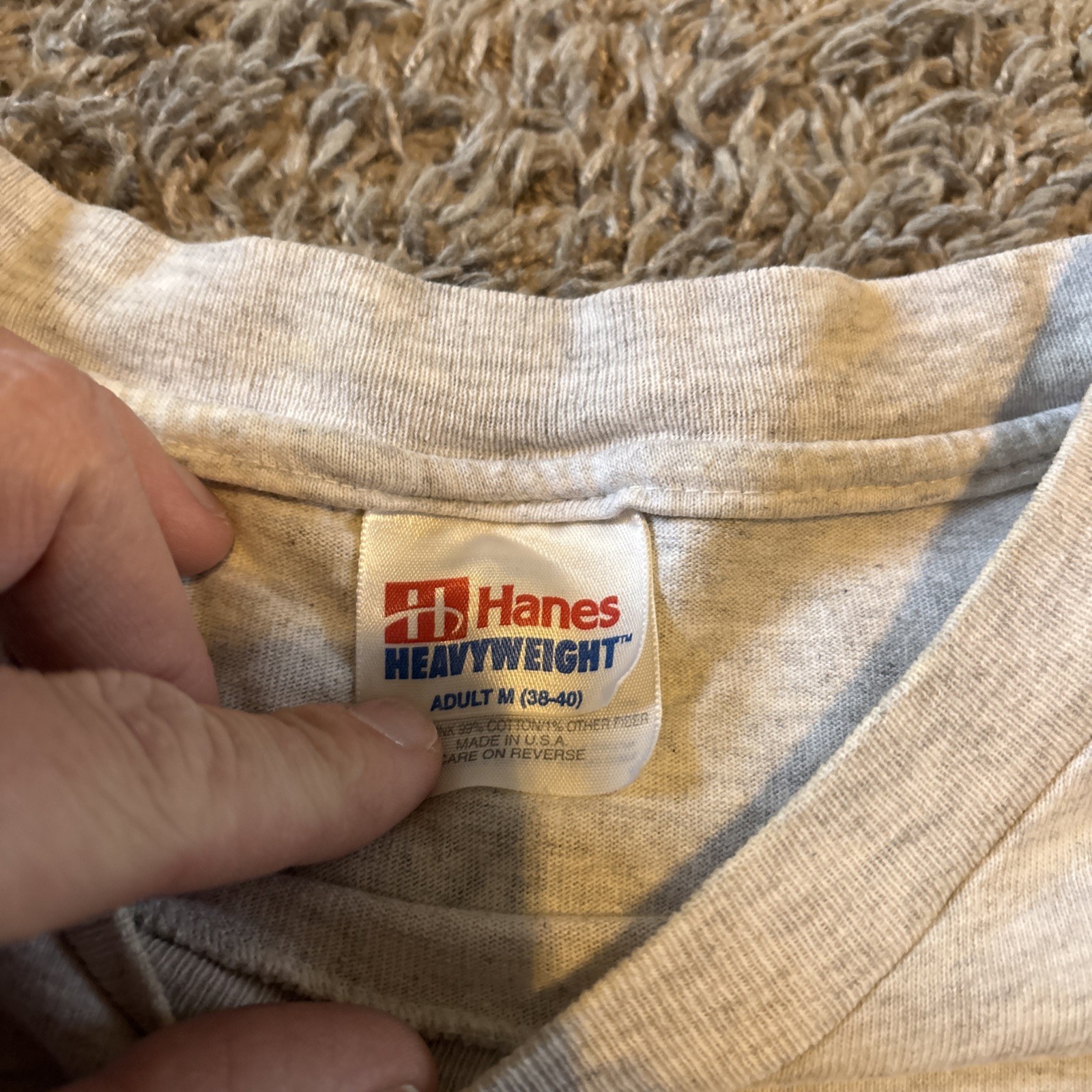 Vintage 90s Hanes Rhino Wear Gray Mens M Fear No Other Species T-Shirt Retro gallery