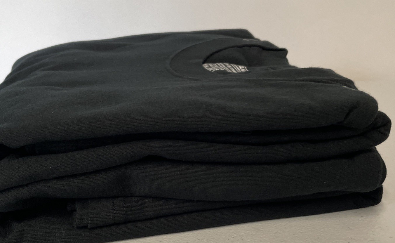 6 PACK Kirkland Signature Mens Crew Neck SMALL T-Shirt BLACK Tee Reinforced Seam gallery