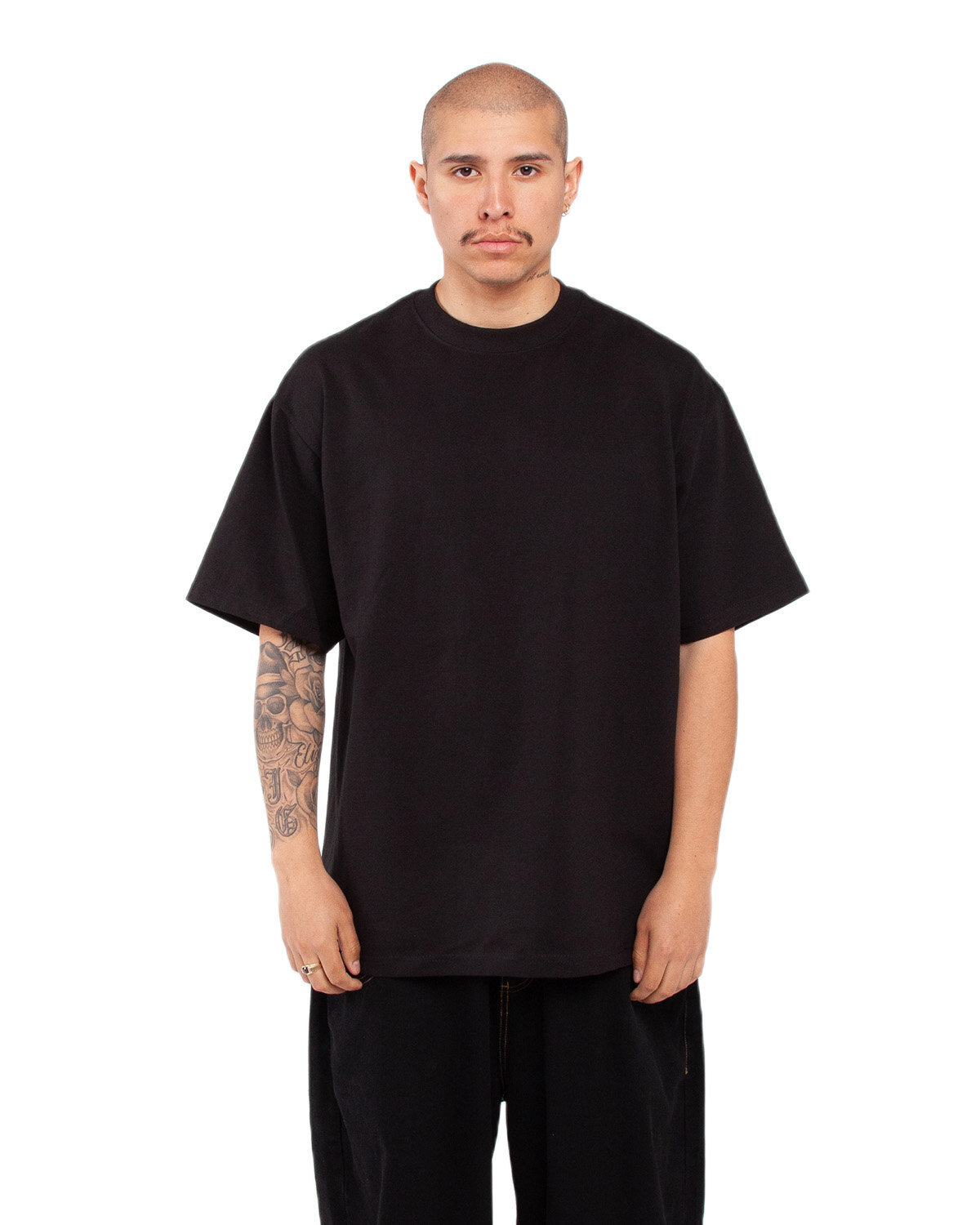 Pack Of 2 Shaka Wear SHMHSS Adult Max Heavyweight Stylish Plain T-Shirt gallery
