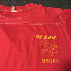 vintage 70’s 80’s marching rocks tee shirts L Wolf And Sons USA Made