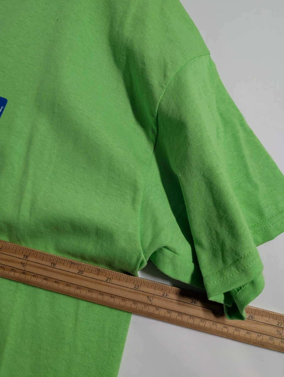 Gildan Mens T Shirt Lime Green Size LG 100% Cotton Regular Fit Short Sleeve Tee gallery