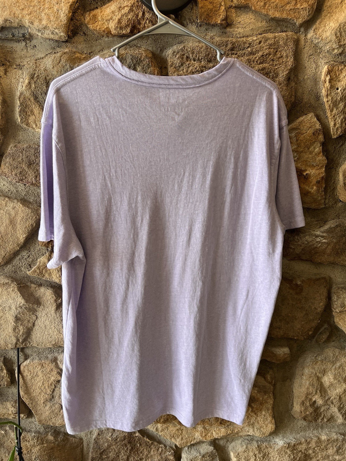 Lucky Brand Men's Venice Burnout Henley Short Sleeve Purple Size Medium gallery