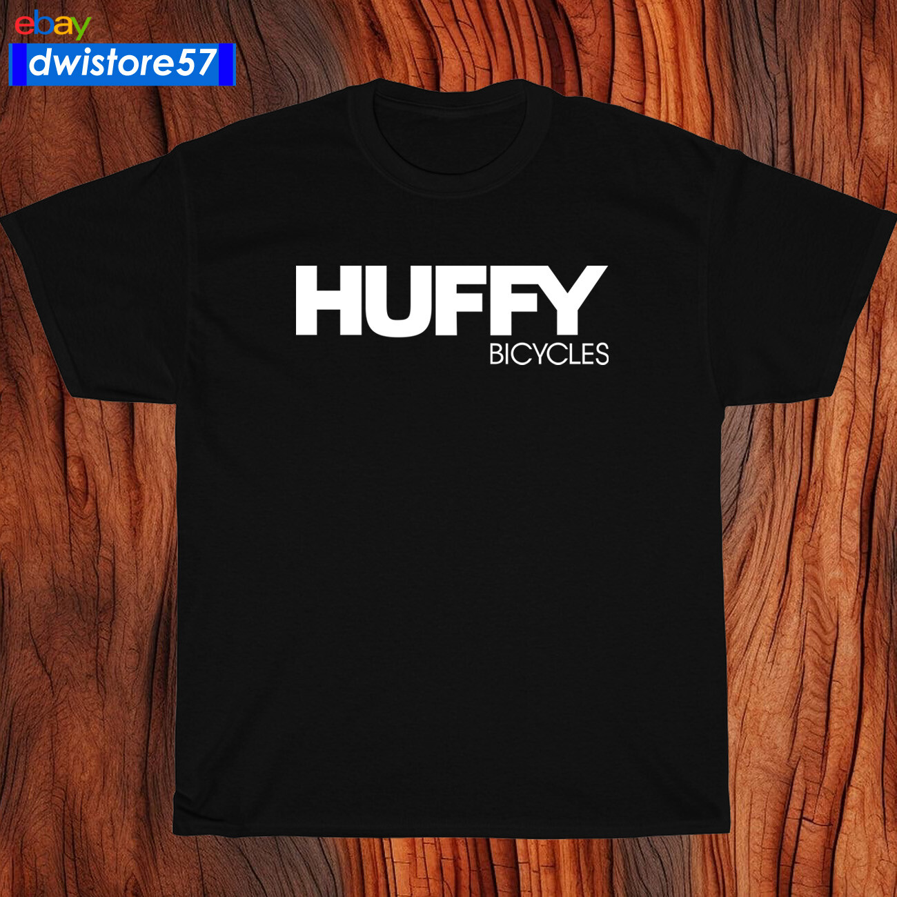 New Huffy Bike Bicycle Logo Black/Navy/White/Sport Grey Men's T-Shirt S-5XL gallery