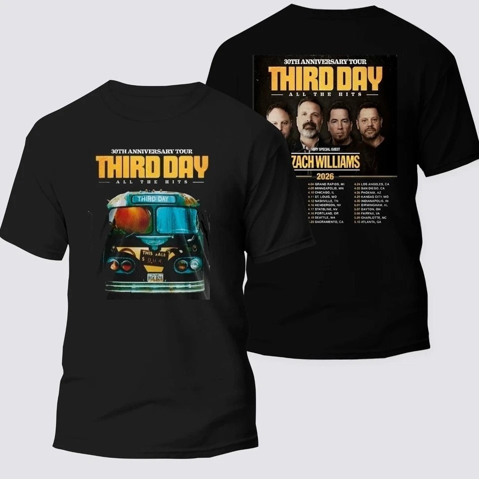 Third Day 30Th Anniversary Tour 2026 Two Sided T-Shirt gallery