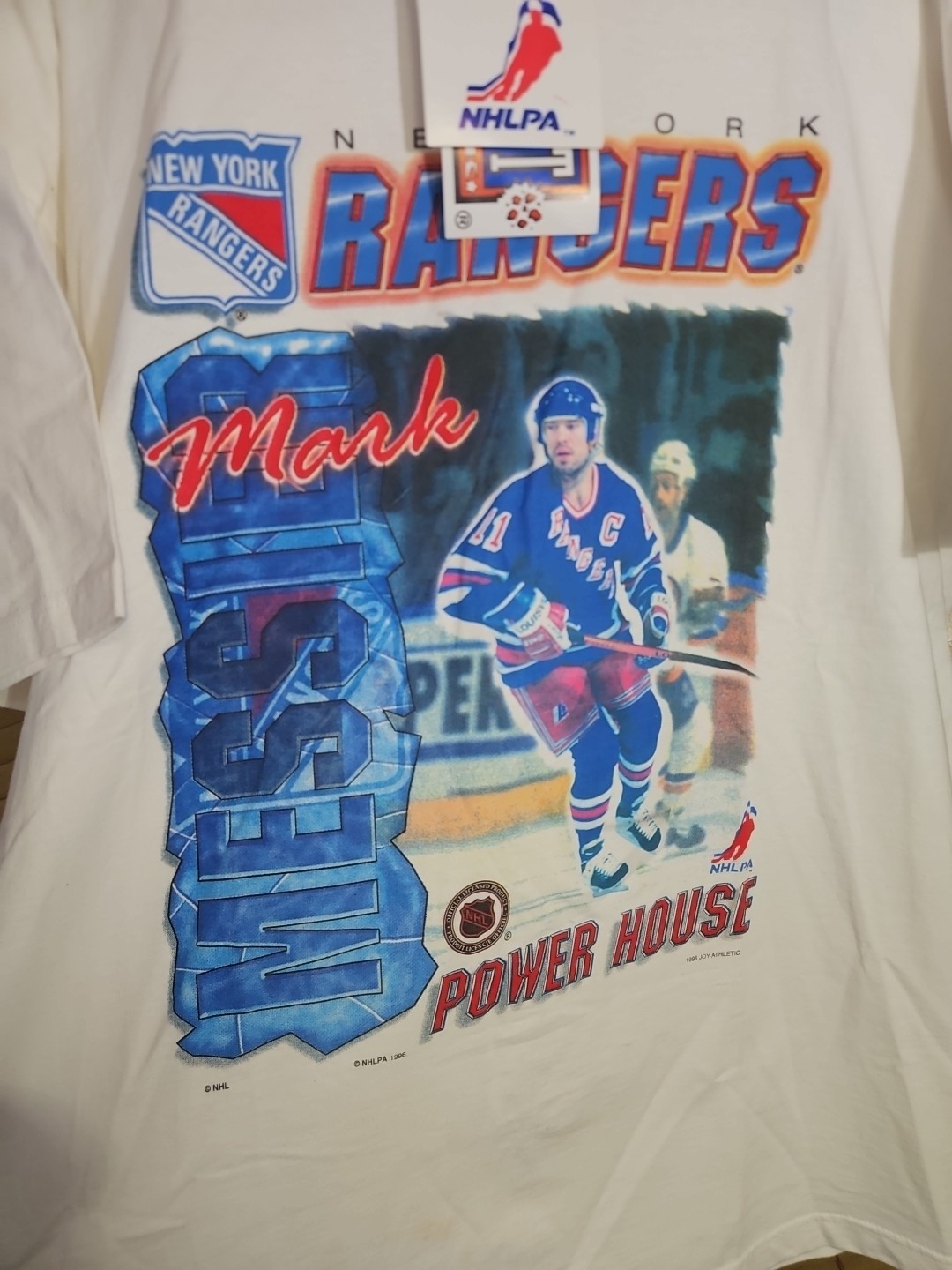 New NOS NWT 1996 Mark Messier NHL Player Tee T Shirt Men's XL New York Rangers gallery