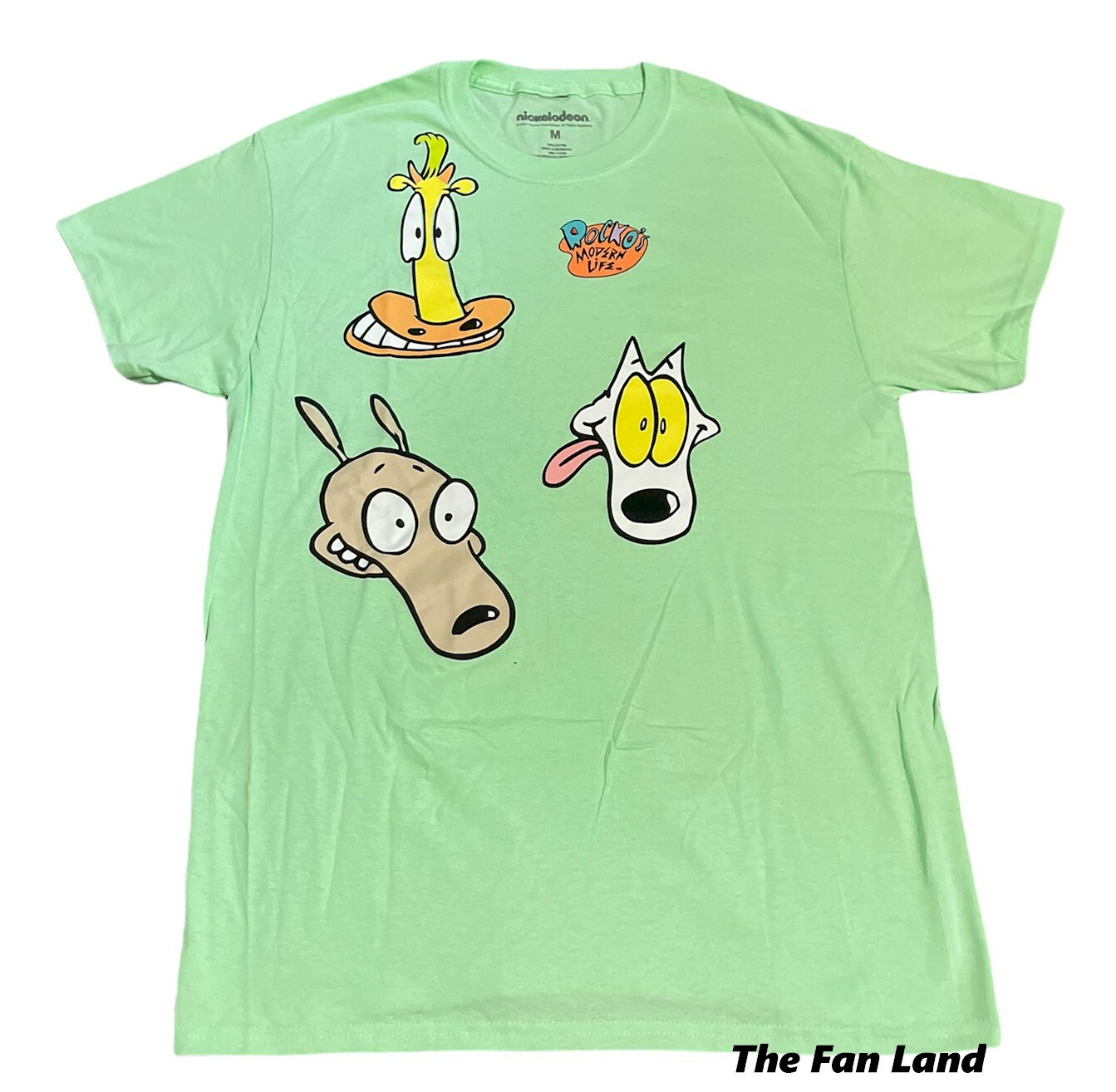 New Nickelodeon Rocko's Modern Family Light Green Vintage Mens Classic T-Shirt gallery