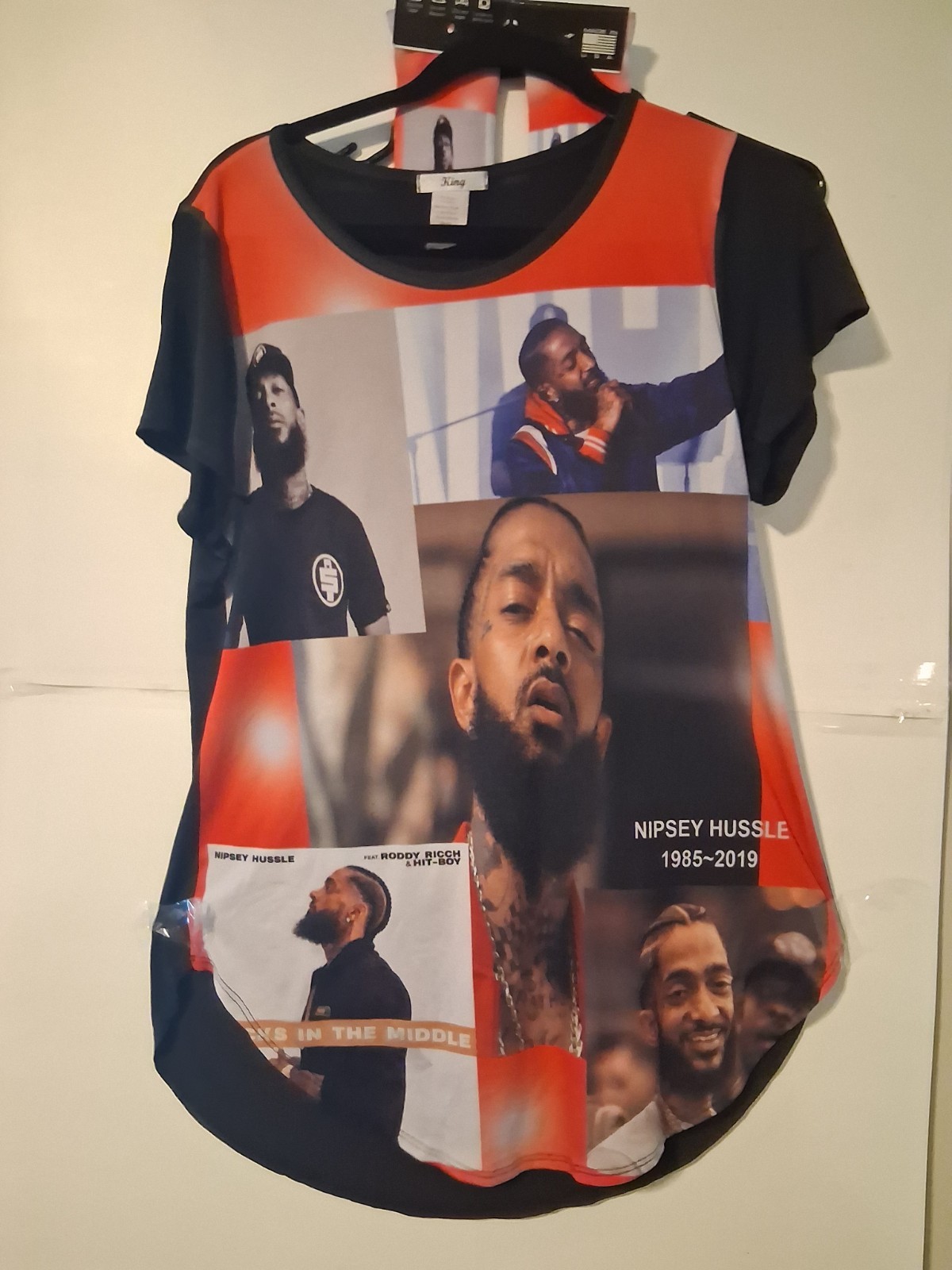 Brand New Nipsey Hussle 95%Polyester 5% Spandex Shirts Small, Large, X-large