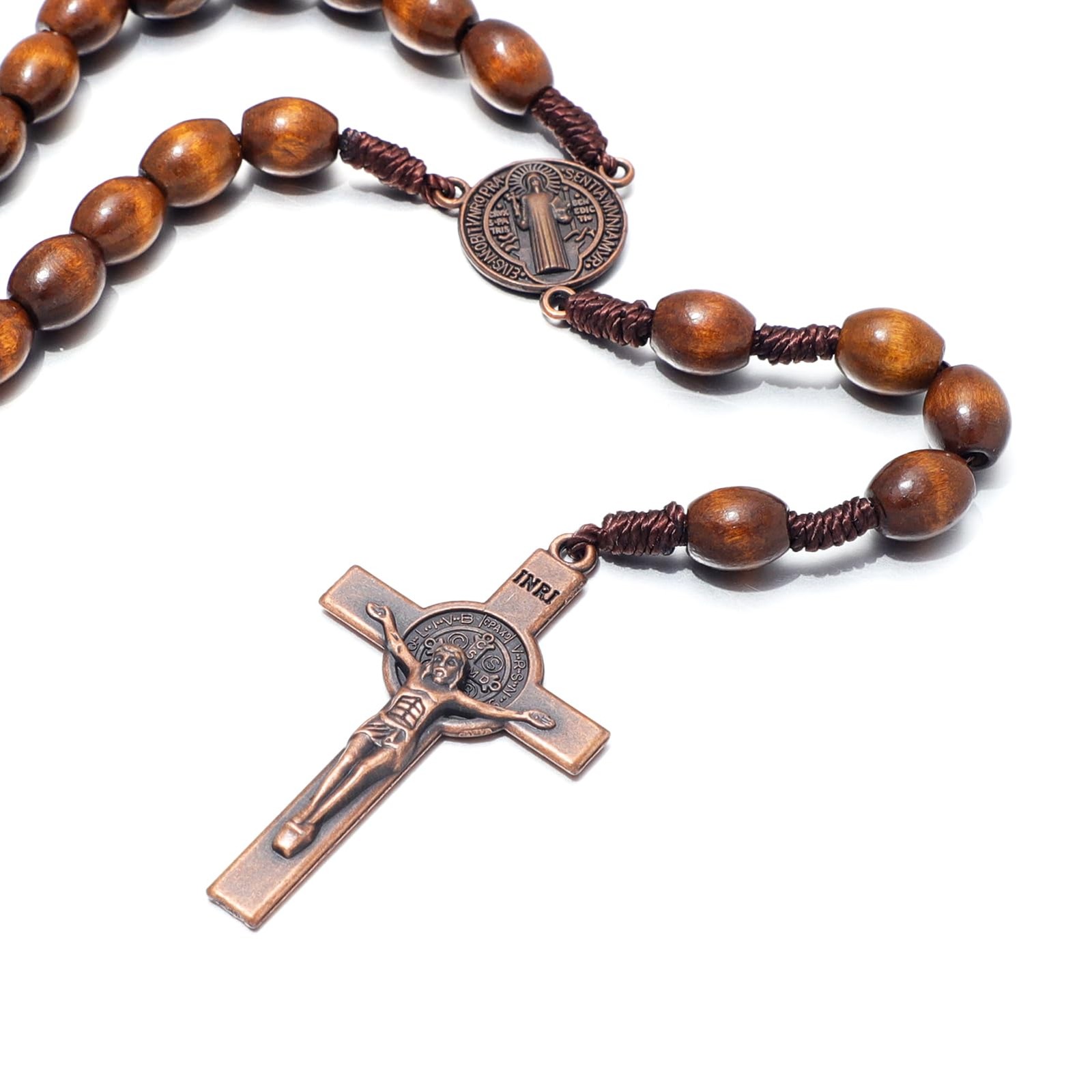 Handmade Wooden Catholic Rosaries, Rosary Beads Necklace Catholic Christian P... gallery