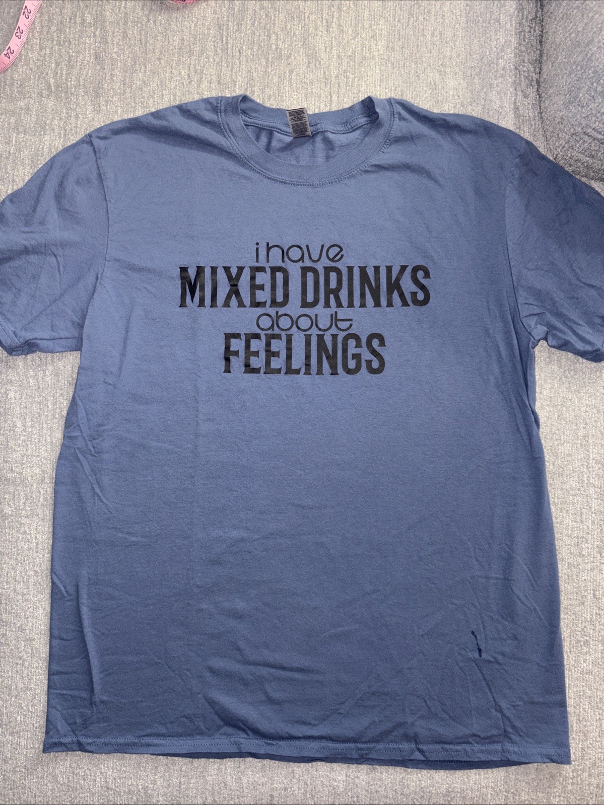 Gilden Soft Style Unisex Size Large Blue Funny Drinking Shirt gallery