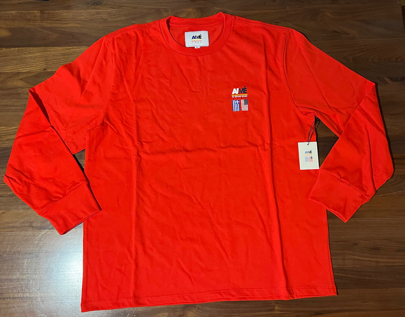 Aime Leon Dore ALD Offshore Long-Sleeve Tee 80’s Retro Sailing Red T-Shirt XXL