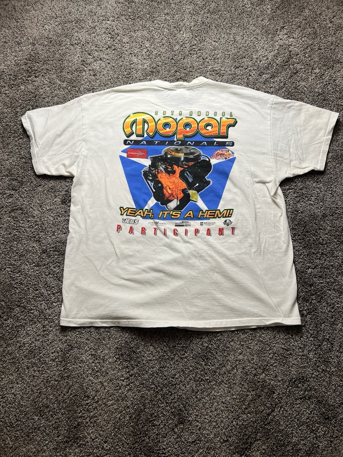 Vintage 2009 Mopar T-shirt Mens 2xl White Graphic Car Racing Columbus oh gallery