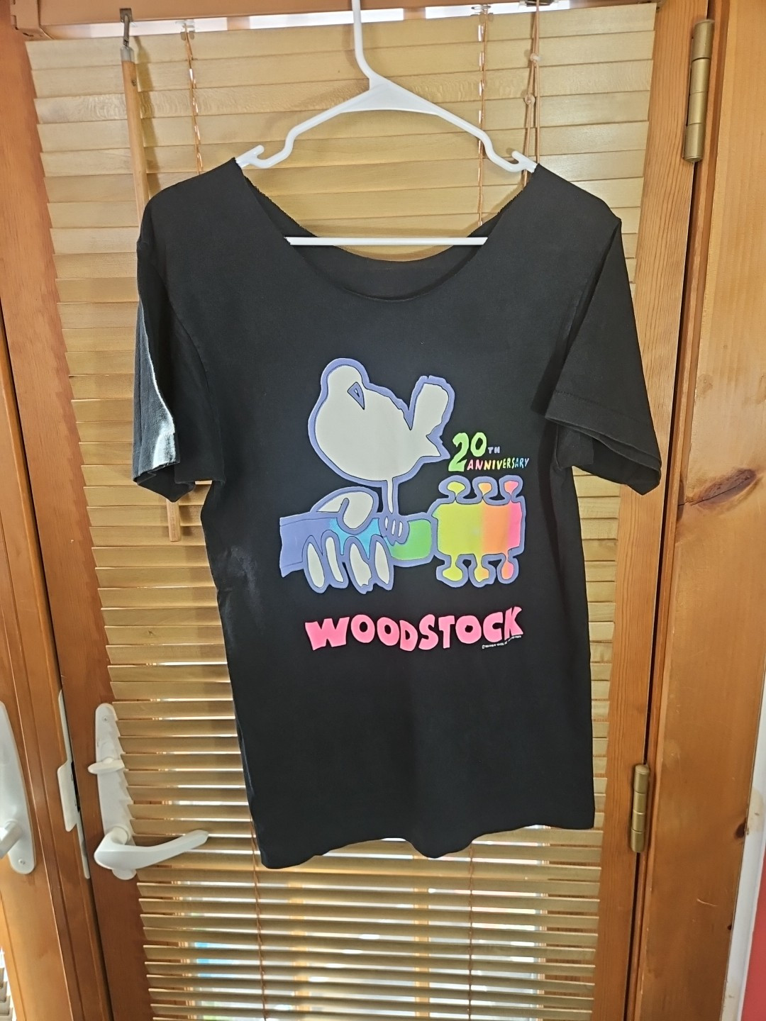 True Vintage 80s 1989 Woodstock 20th Anniversary Tee T Shirt S M Cut Band