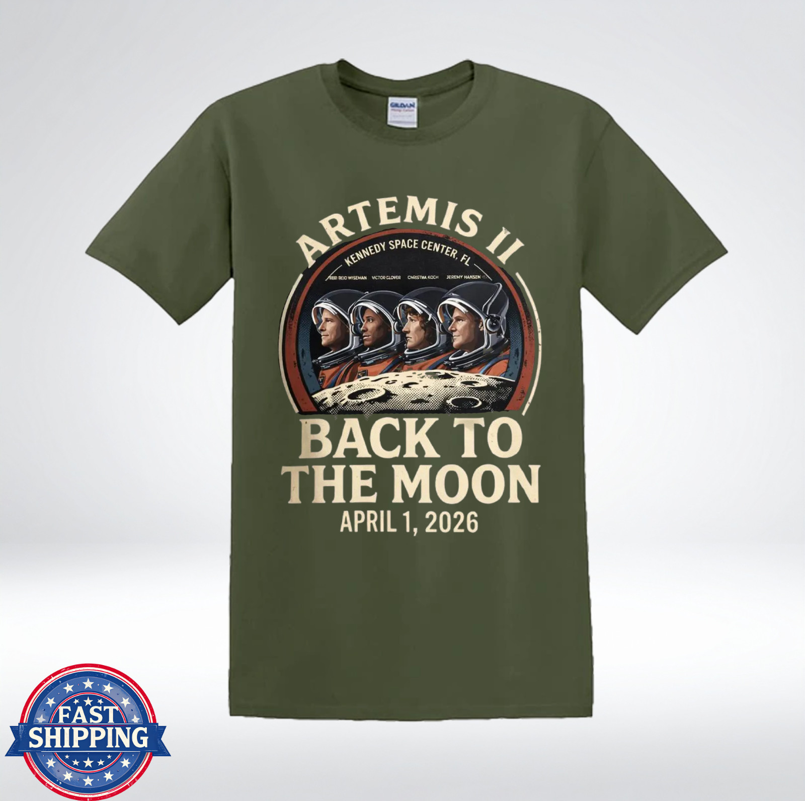 Artemis II Back To The Moon 2026 Shirt NASA Crew Astronaut Graphic T-Shirt gallery