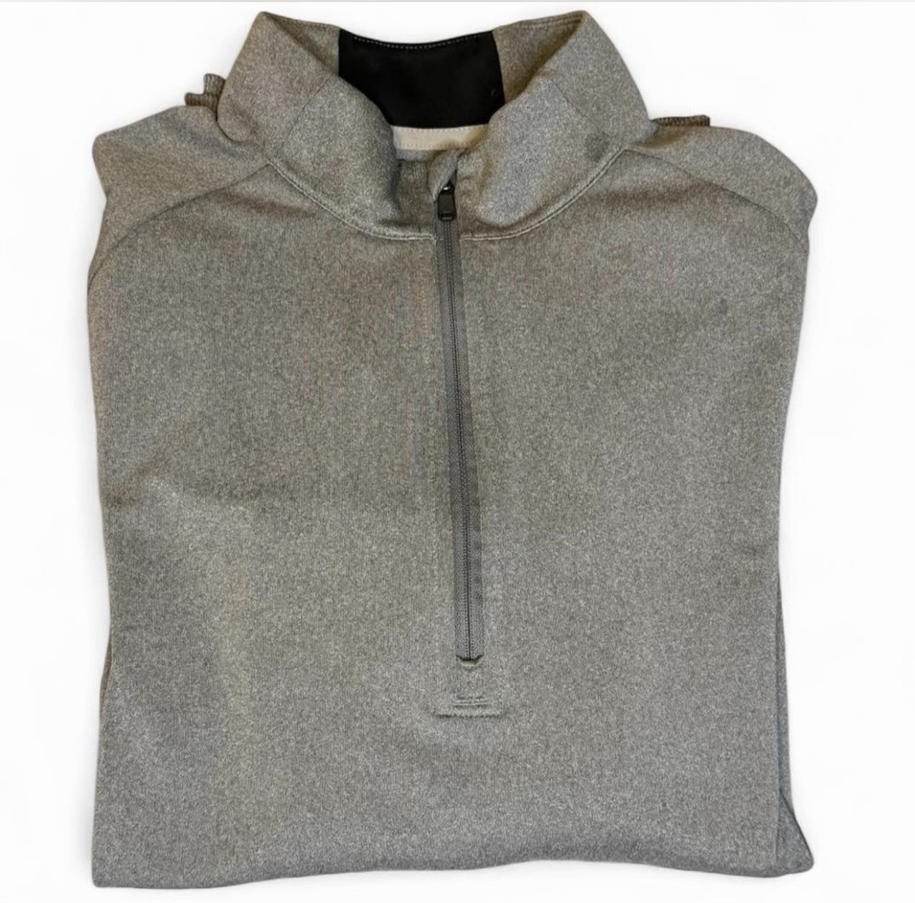 Adidas Men’s 1/4 Zip Performance Pullover Gray Size S Long Sleeve