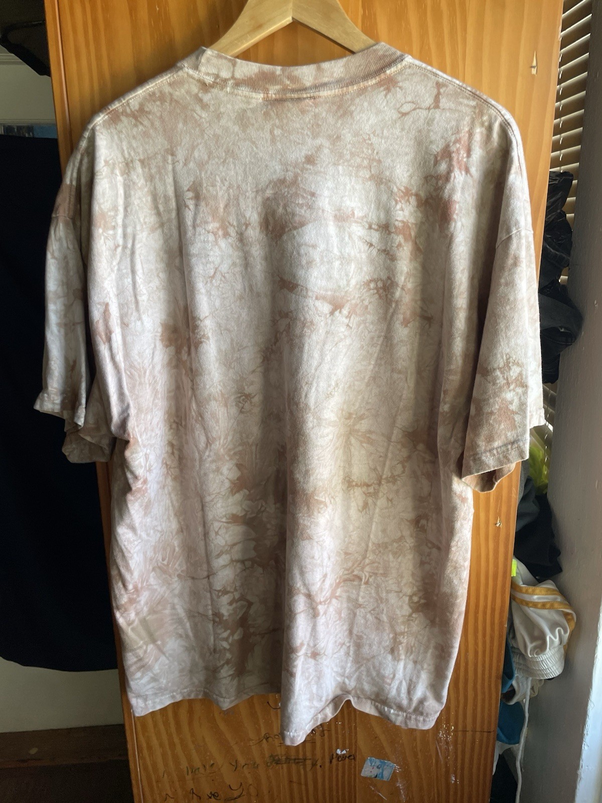 Robert Allen Sportswear Men's XL Beige Tie-Dye Snake Graphic Sedona AZ Tee gallery