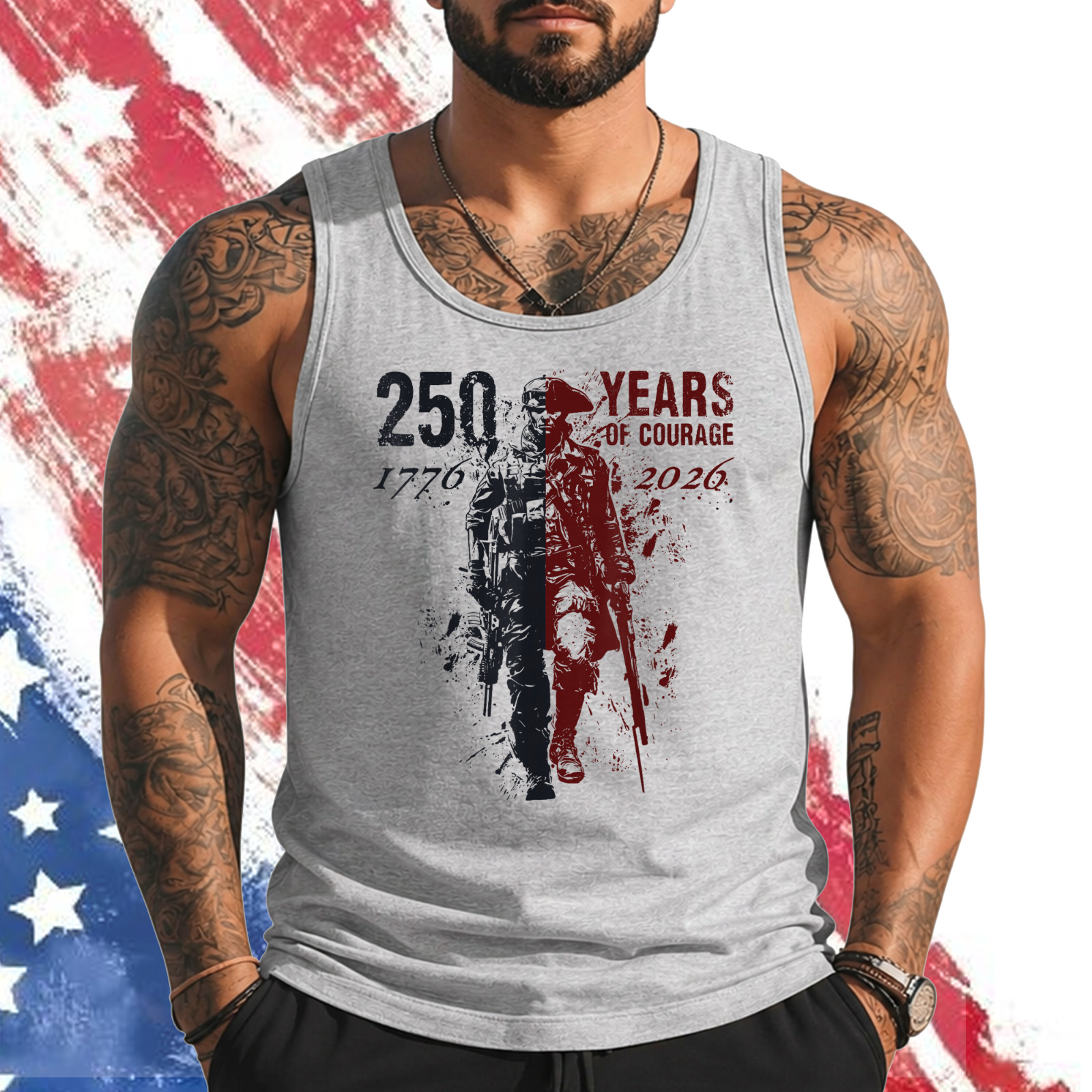 250th Anniversary 250 Years American USA Patriotic 4th July Tank top gallery