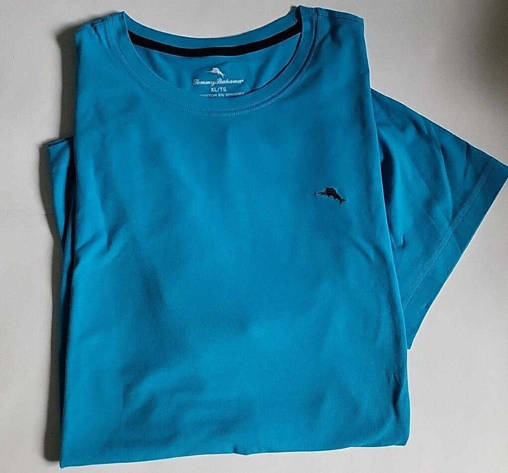 Tommy Bahama Mens Crew neck T-shirt Short sleeve Lounge shirt M L XL Blue Green gallery