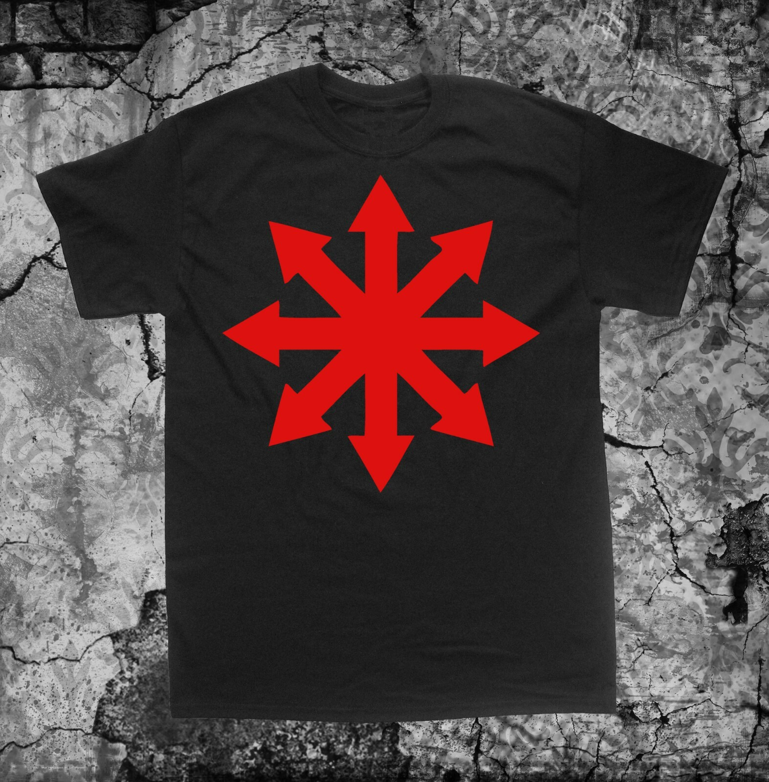 Chaos Symbol Shirt - Occult pentacle star Punk Metal grunge gothic of cross gallery