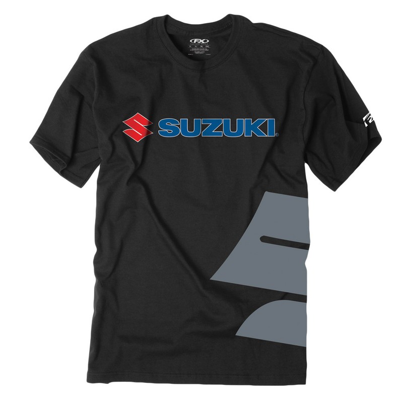 Factory Effex Suzuki Big S Black T-Shirt Tee Adult Licensed GSXR RM RMZ NEW