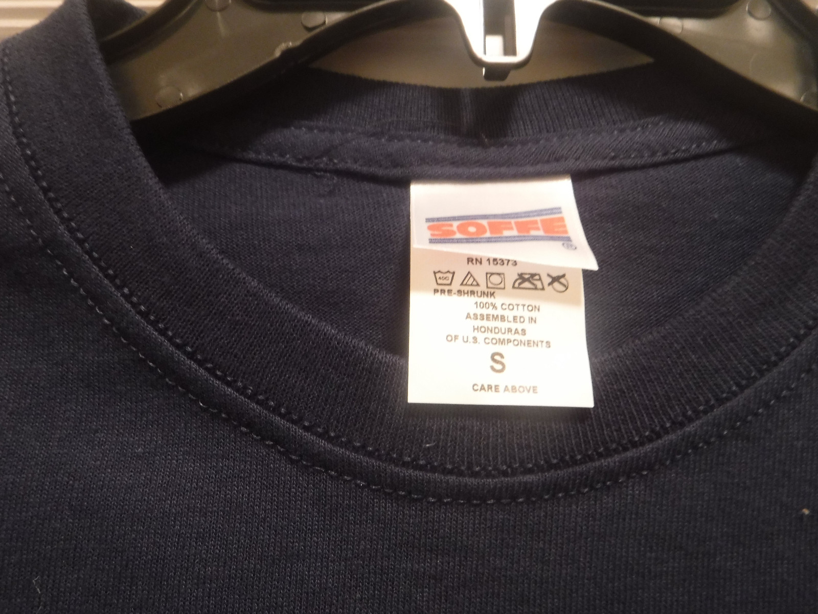 US Air Force Retired Men's Short Sleeve T-Shirt, Navy w White Letters, Sz S, New gallery