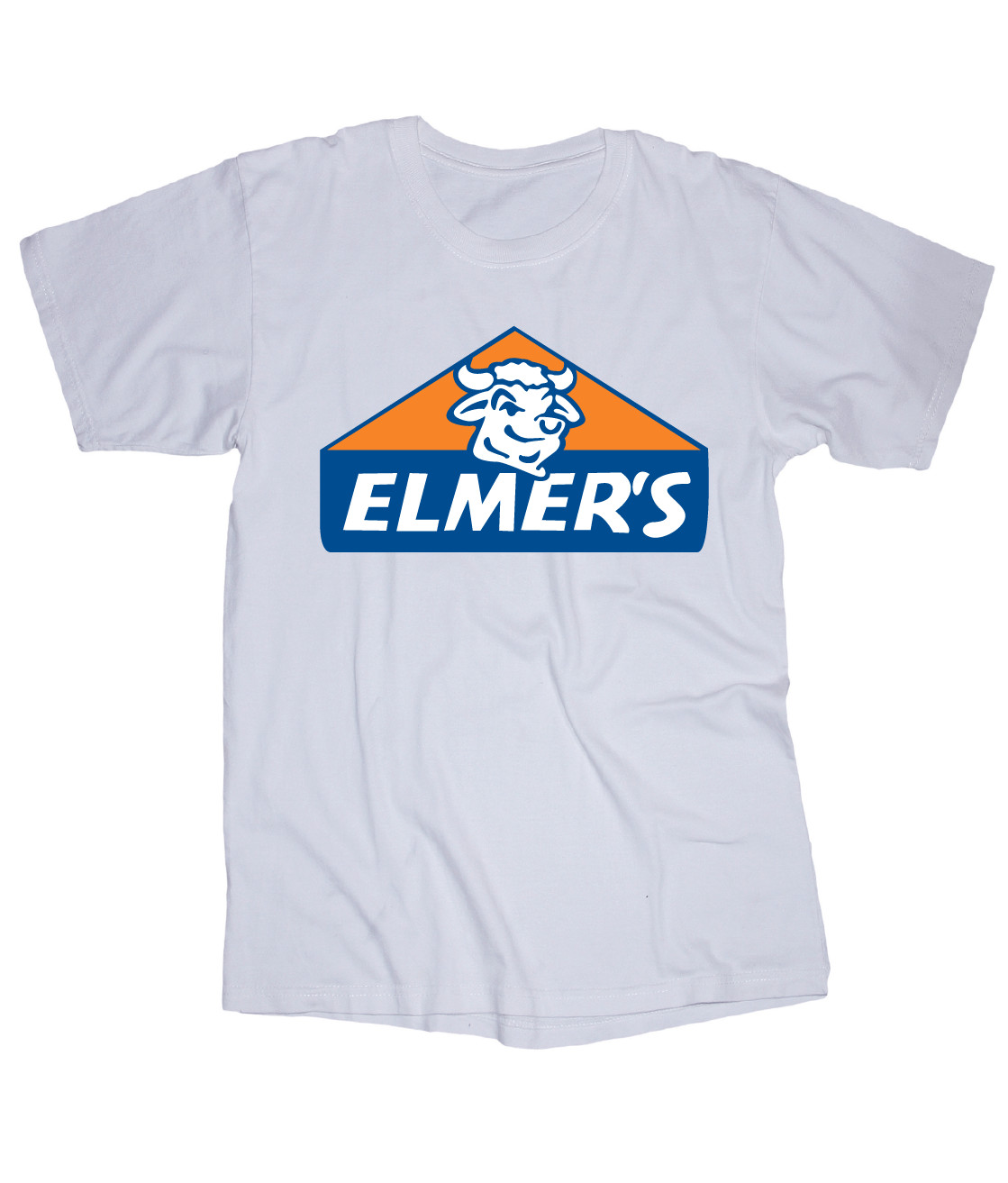 Elmers Glue logo wood working white t-shirt school