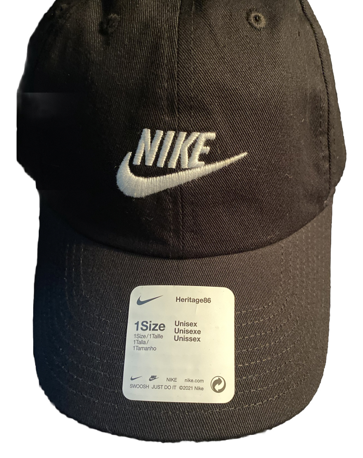 Nike- One Size Hat- Black-R7