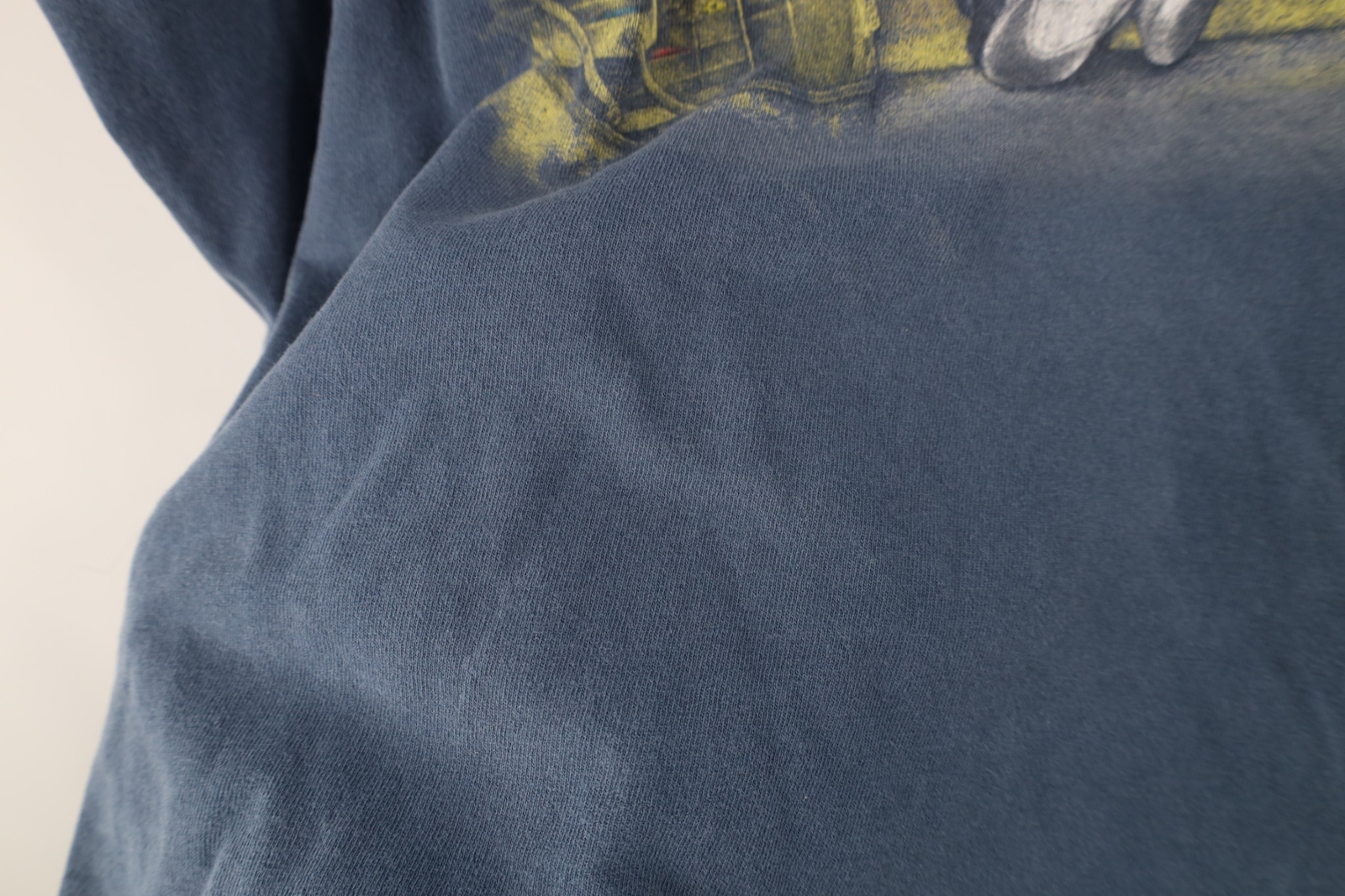 Vintage 90s Y2K Mens XL Distressed Boat Potato Fishing Fisherman T-Shirt Blue gallery