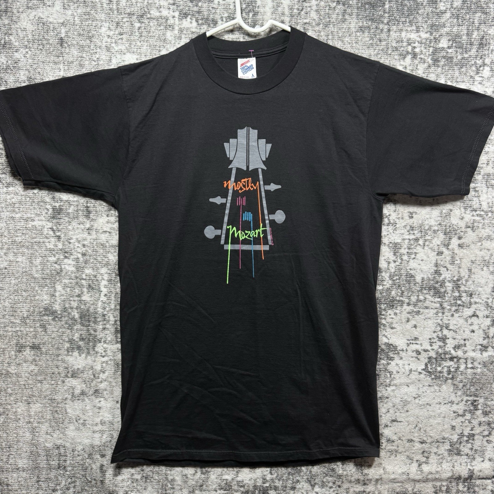 Vintage 90s Y2K Mostly Mozart Art Tee Shirt Mens Medium Unique Artist Composer gallery