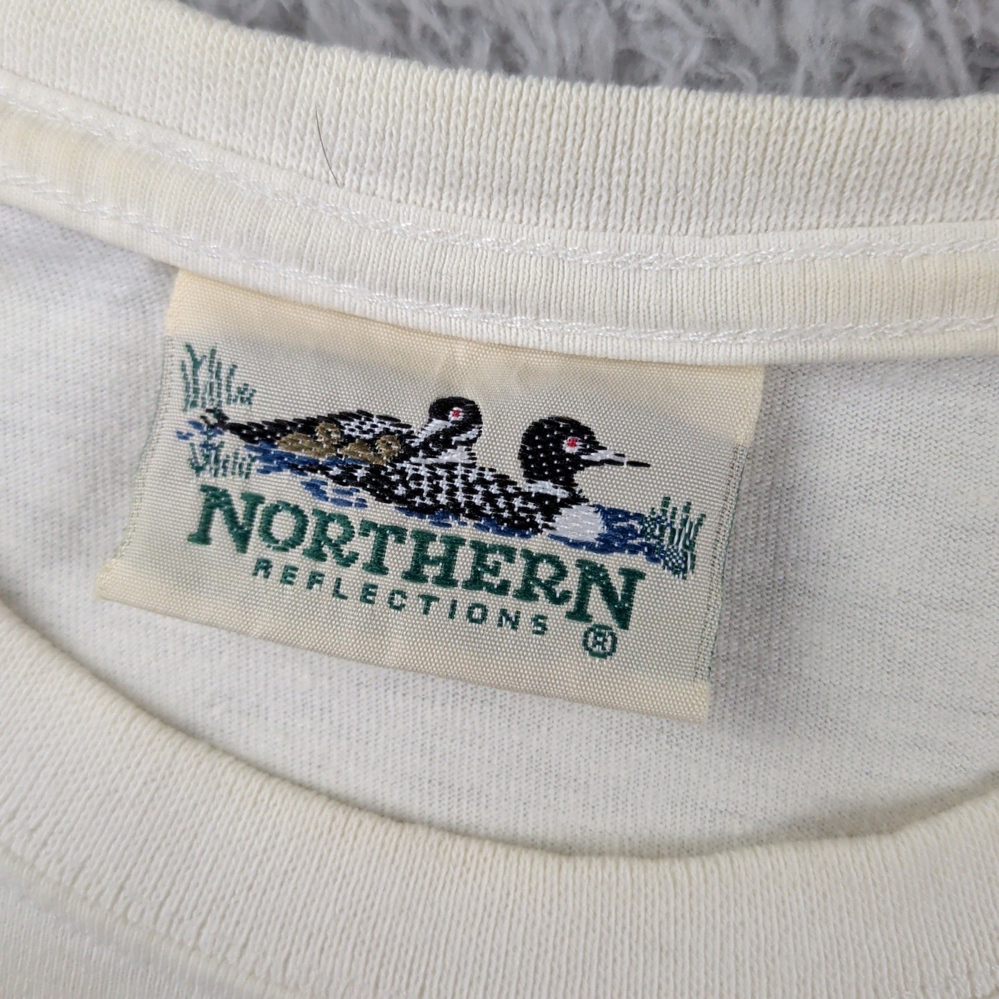 Vintage Nature T Shirt Mens M White Aquatic Animals Turtle Northern Reflections gallery