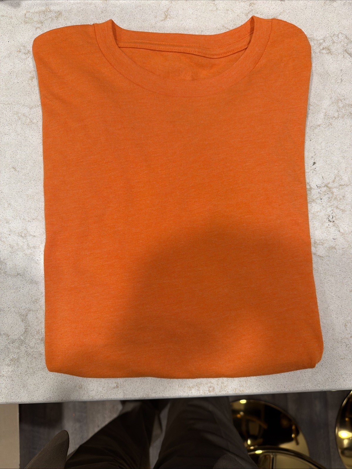 Orange T Shirts Brand New 50% Polyester 38% Cotton 12% Rayon Size Large