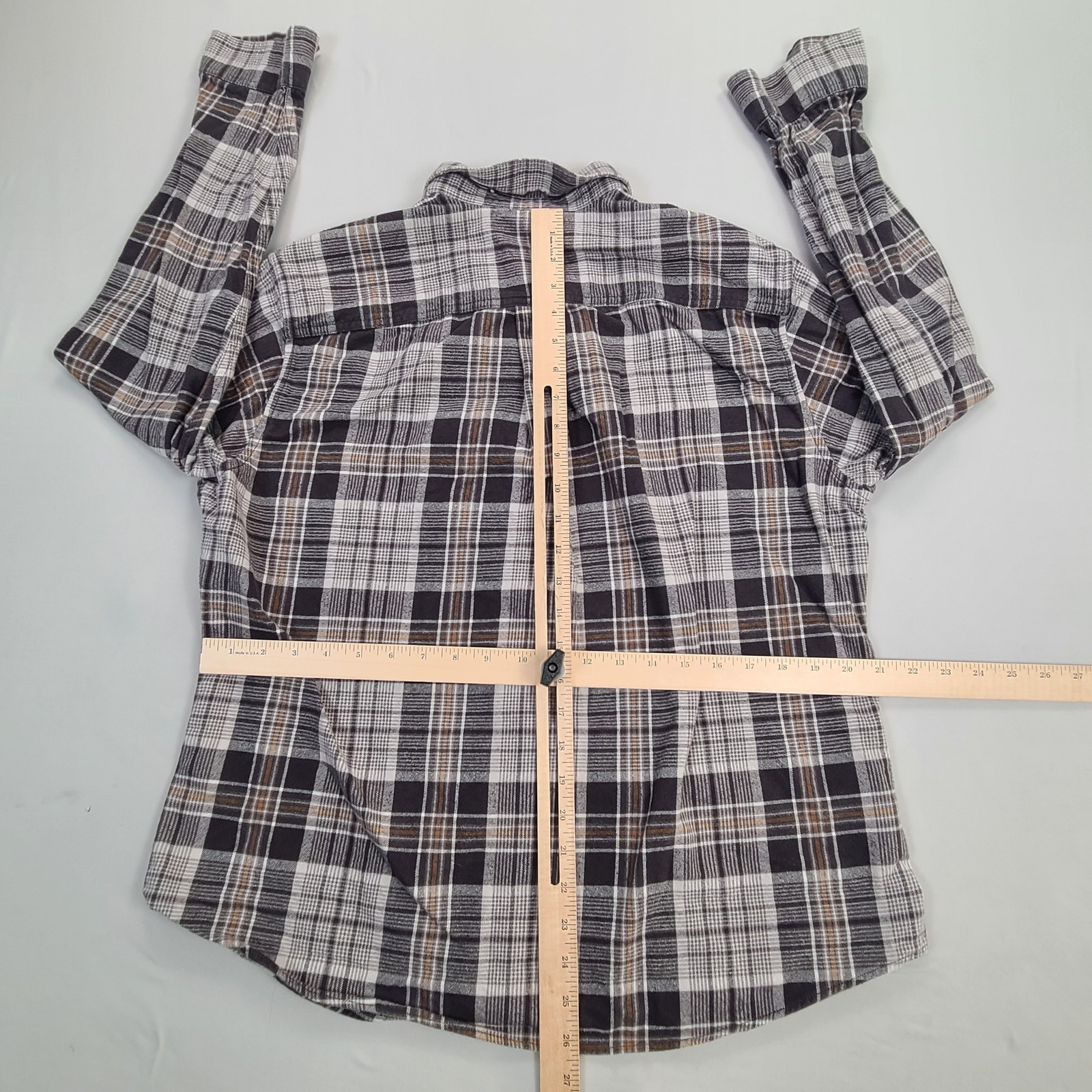 Eddie Bauer Shirt Mens Large Gray Button Up Casual Fit gallery