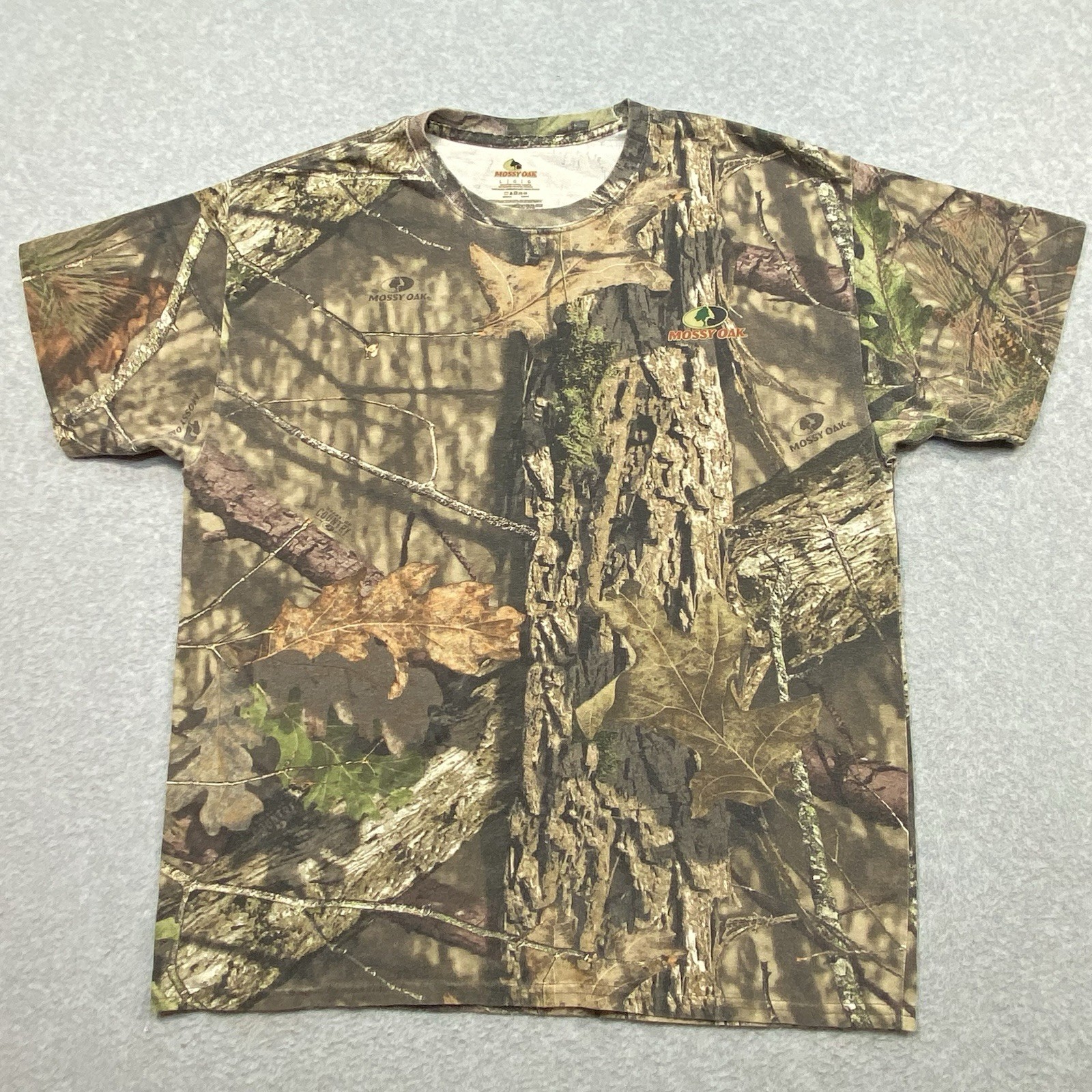 Mossy Oak TShirt Mens Large Break Up Country Camo Outdoor Hunting Distressed gallery