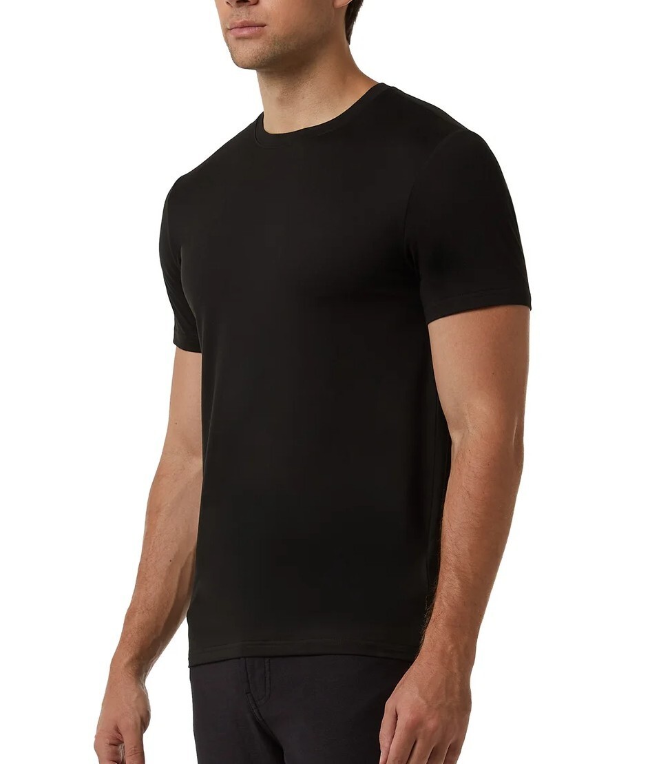 3 PACK - 32 DEGREES COOL MEN'S SHORT SLEEVE CREW NECK SHIRT BLACK OR WHITE gallery