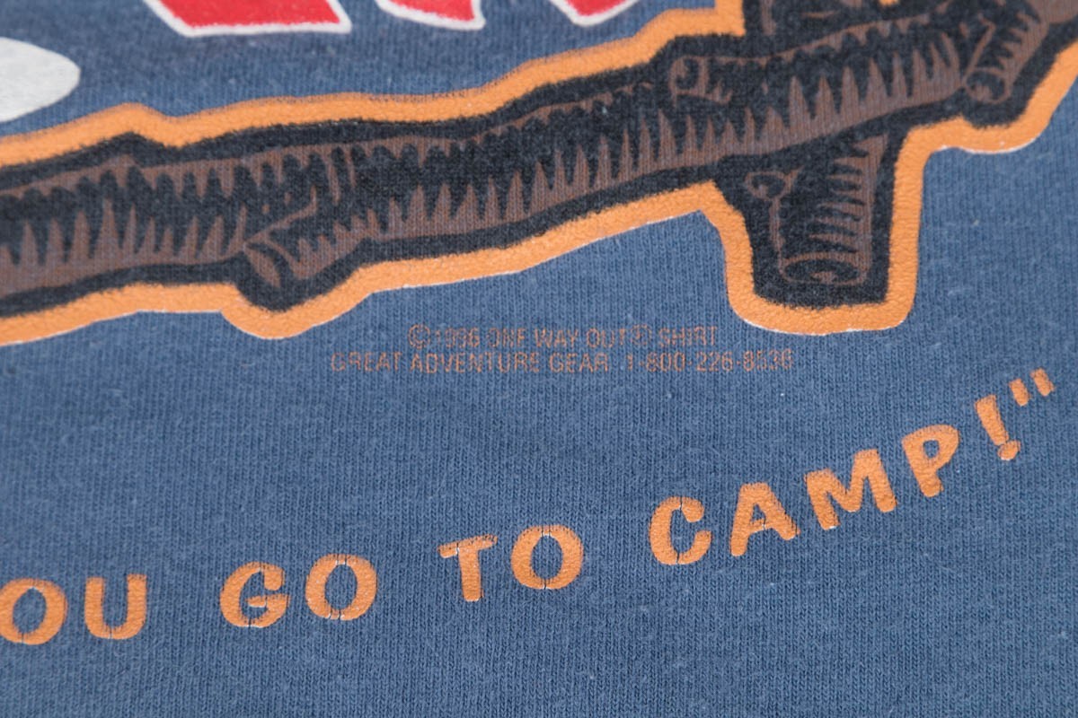 90's 1996 - Vintage SofTee Tshirt XXL Happy Camper Club - camping - Adventure gallery