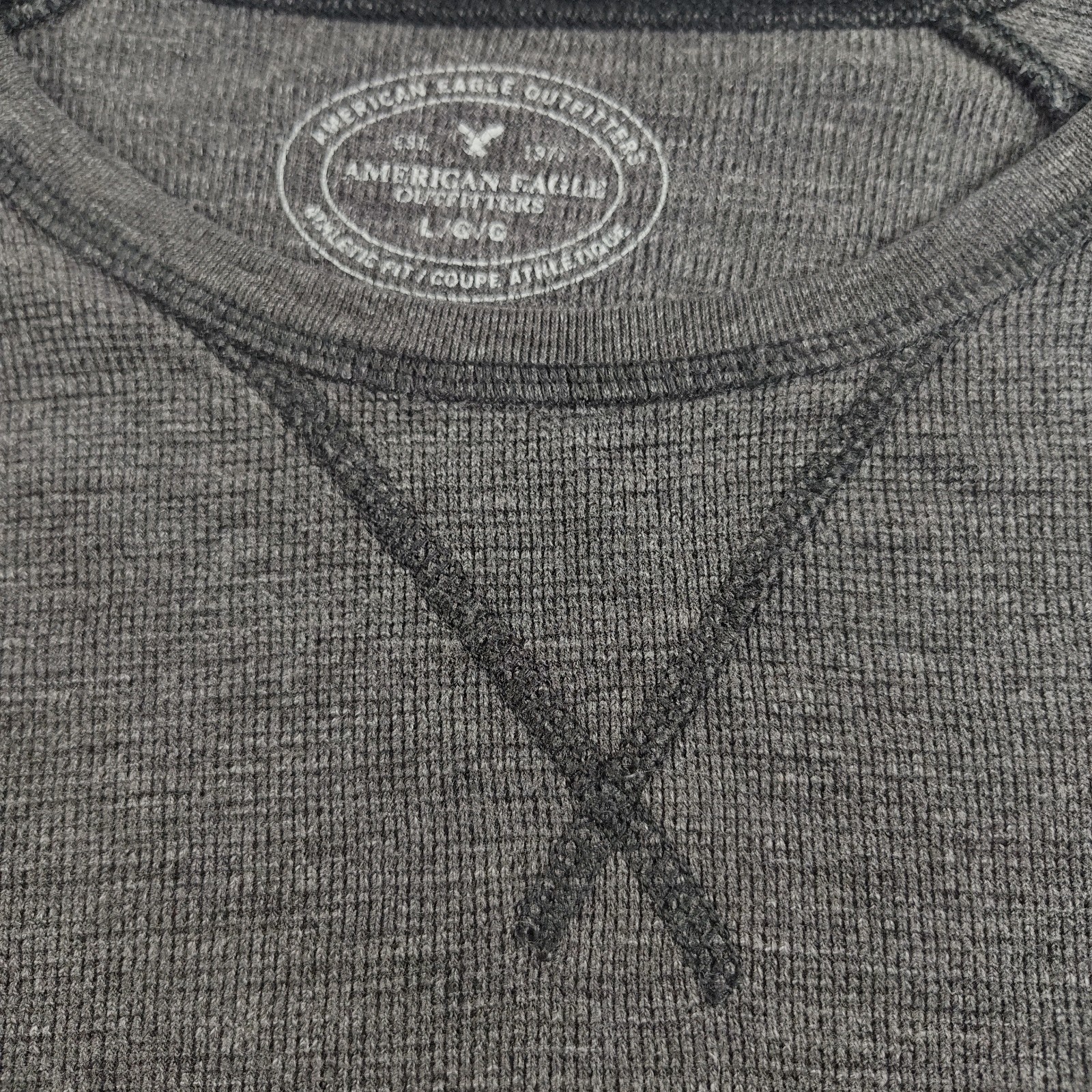 American Eagle Legend LG Athletic Thermal Shirt Black Raglan Sleeve B49.1GA3600 gallery