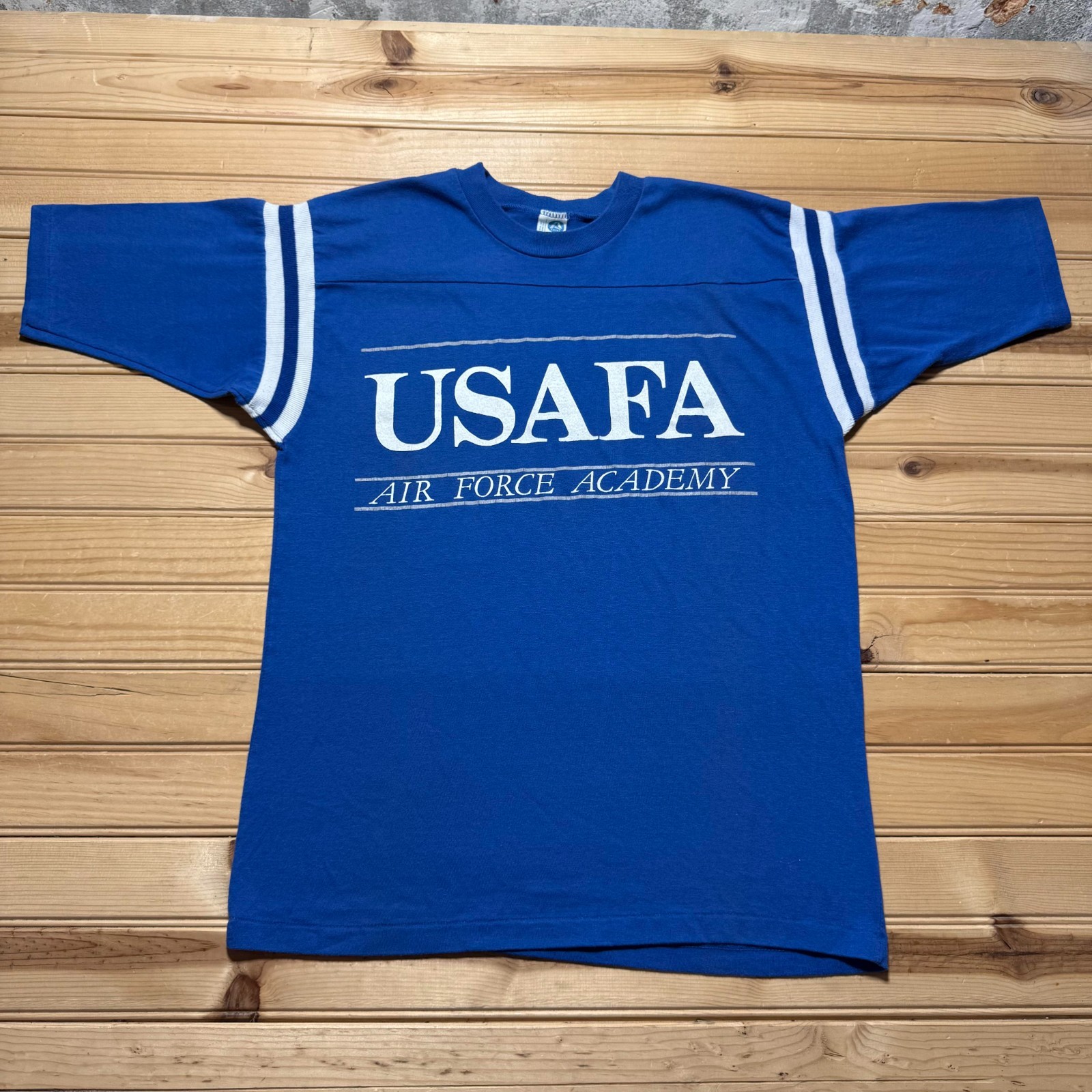 Vintage 80s USAFA United States Air Force Academy Jersey Shirt USA Made – Large