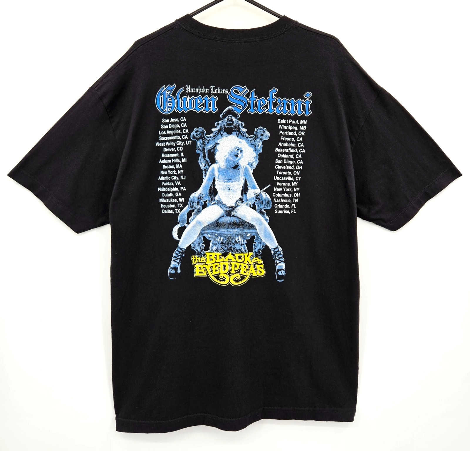 Vintage 2005 No Doubt Gwen Stefani Harajuku Lovers Tour Diamond Star T-Shirt XL gallery