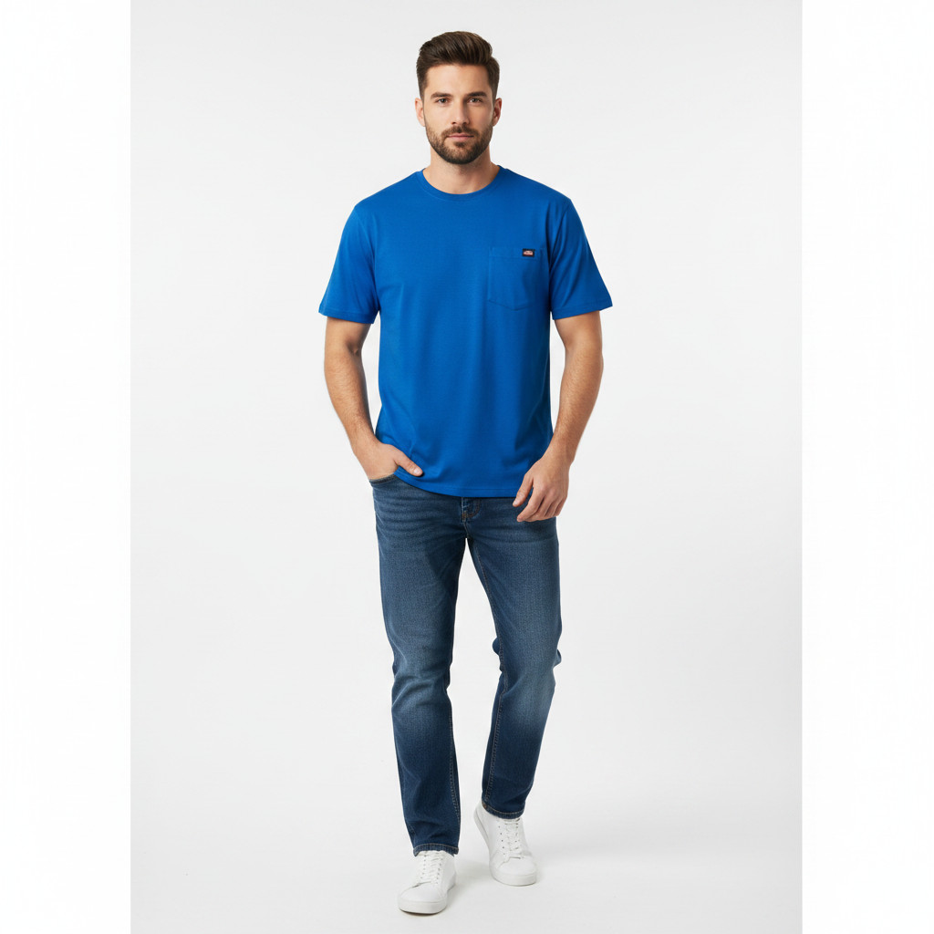 Genuine Dickies Mens T-Shirts Set Of 2 Blue Gray Blue Short Sleeve Sz XL And XLT gallery