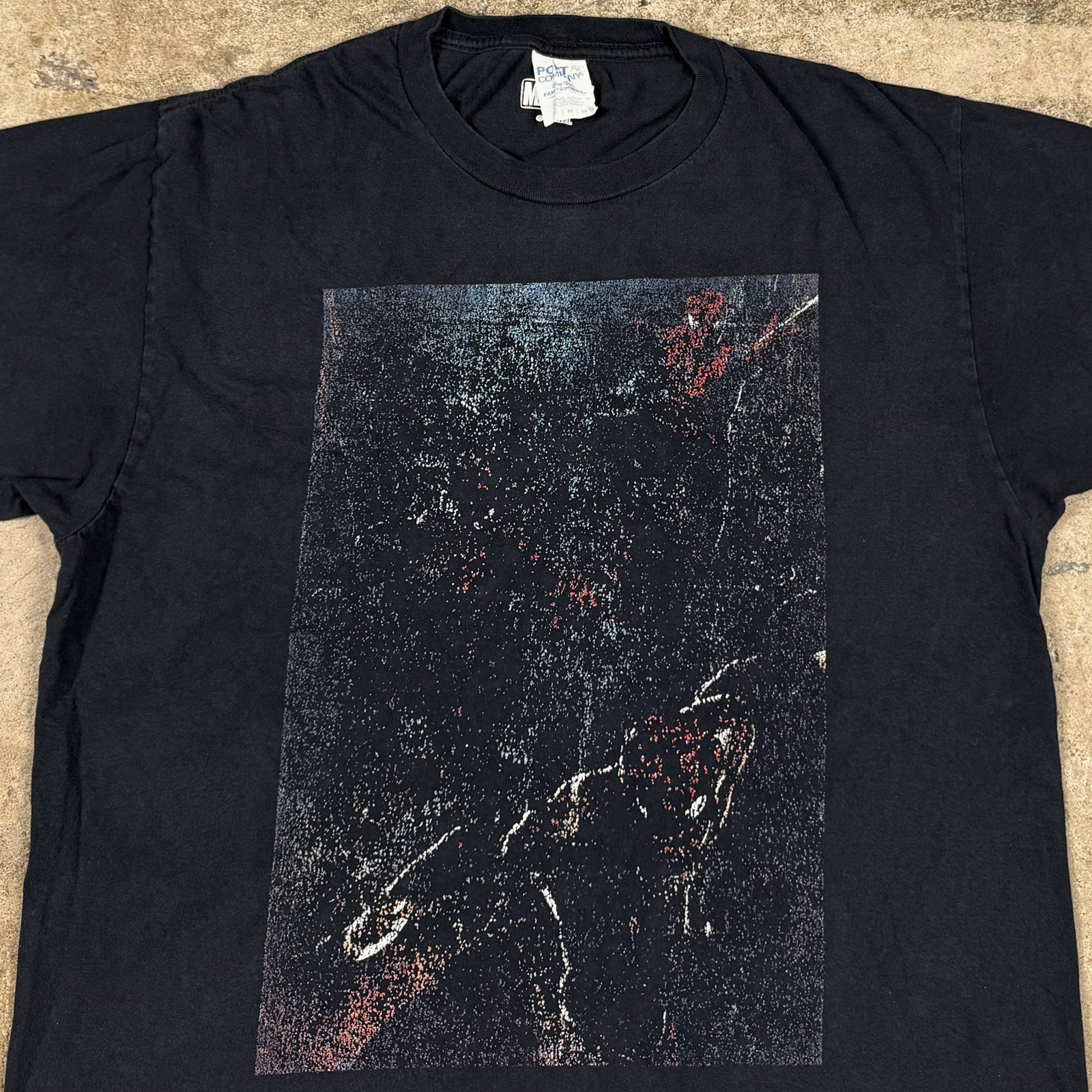 Vintage Marvel Spider-Man Graphic Print T Shirt Black Faded Y2K Size Medium gallery