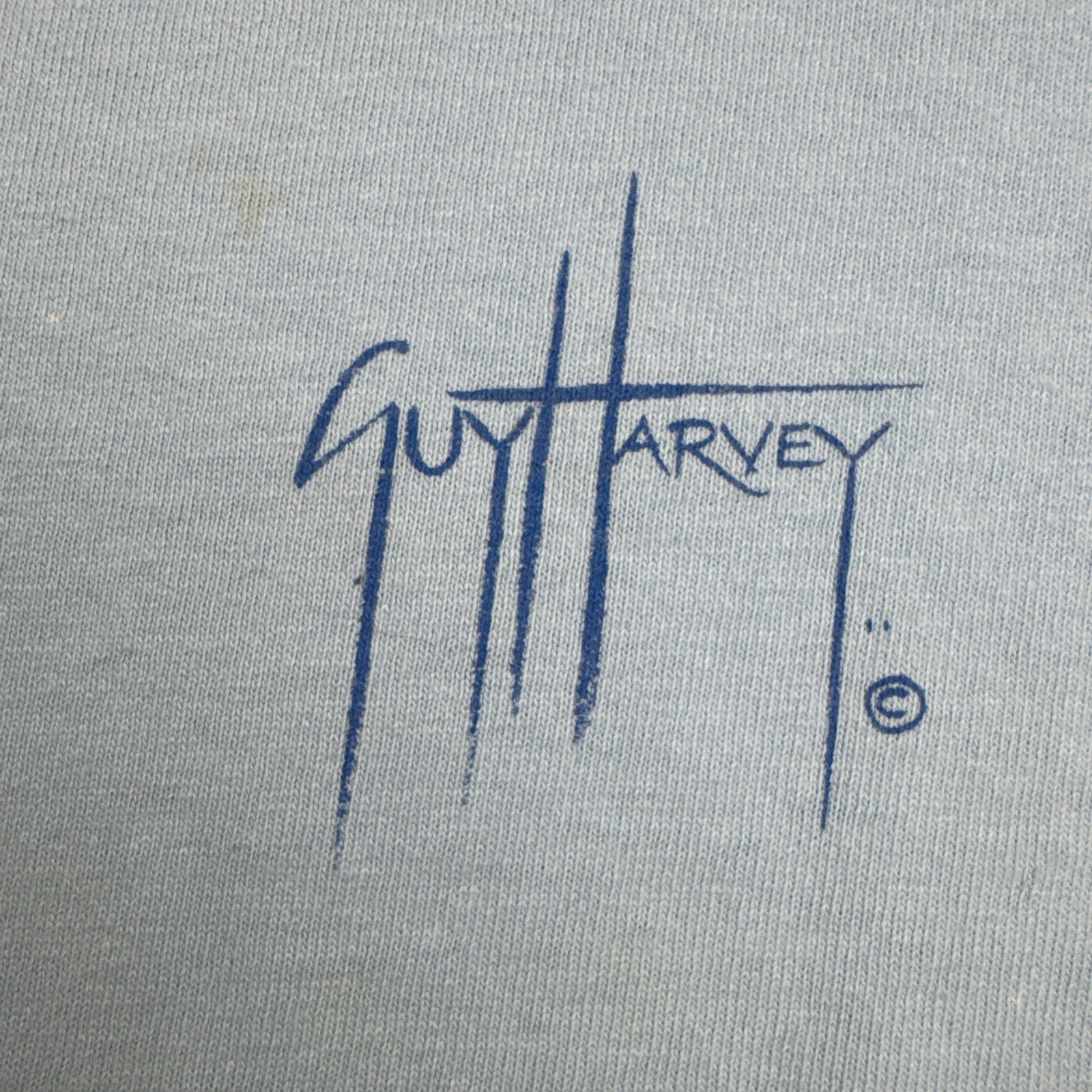 VINTAGE 00s Guy Harvey AFTCO Blue T-Shirt Adult XL Y2K Black Marlin Graphic Tee gallery
