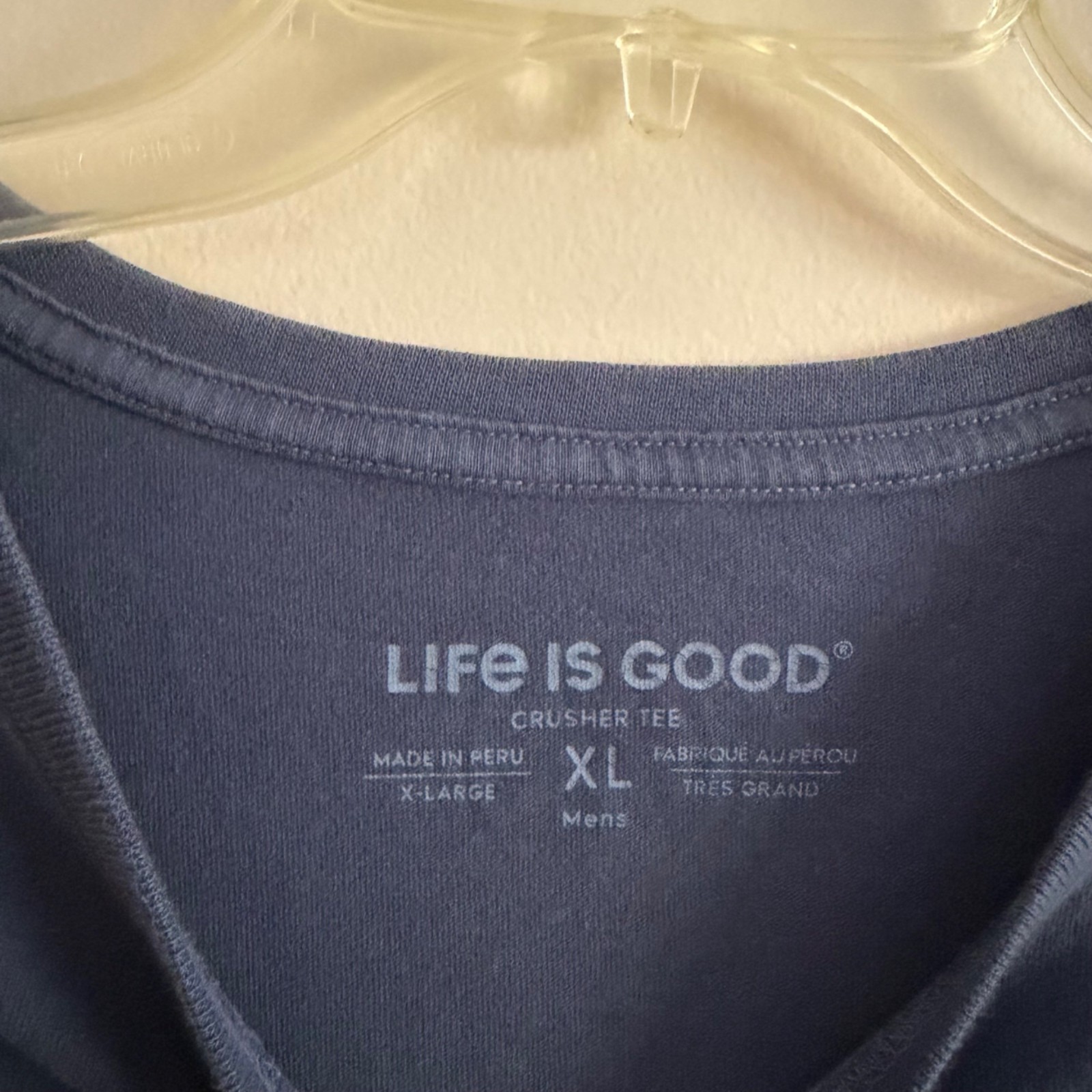Life Is Good Mens Crusher TShirt Holy Guacamole Avacado Shirt Size XL Navy gallery