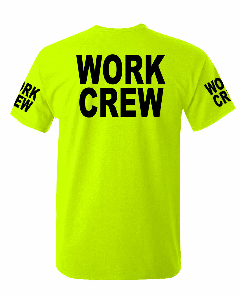 Work Crew - safety high visibility Tee T shirt gallery