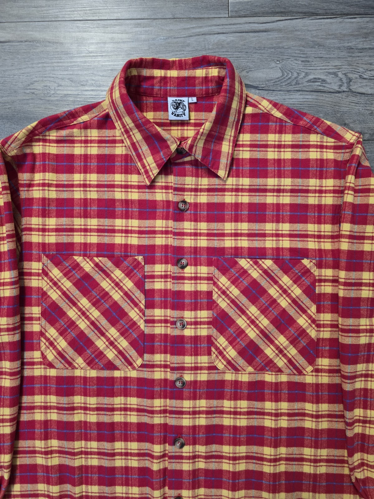Saint Vanity Flannel Red/Yellow gallery