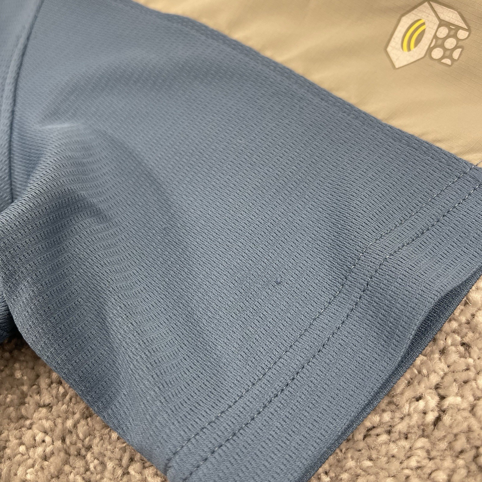 Mountain Hardwear Shirt Mens Large Blue 1/4 Zip Short Sleeve Lightweight Hiking gallery