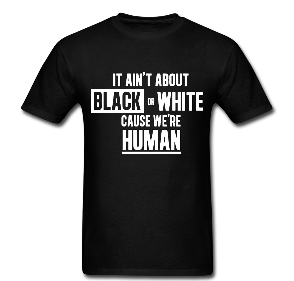 Not about Black or White were Human equal rights same T shirt tee Unisex gallery