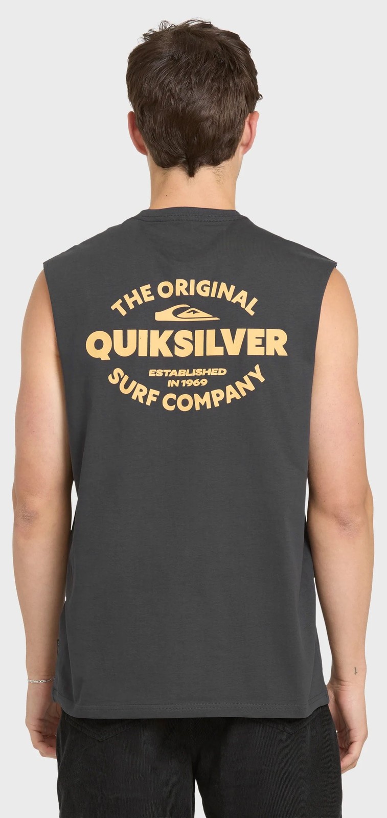 Quiksilver Men's The Shed Tank Top - Oversized Cotton Muscle Tank, Phantom - New gallery