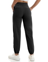 Womens Joggers Yoga Pants Pockets Running Sweatpants High Waisted Stretchy
