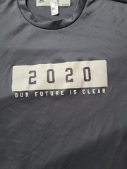 Adidas men 2020 the future is clear graphic tshirt grey Small polyester