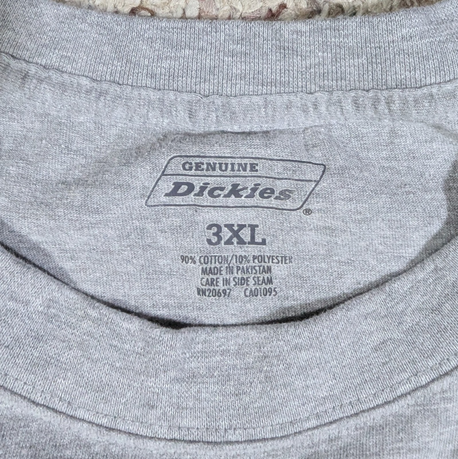 Dickies Basic T-Shirt Pocket Tee Mens 3XL Gray Short Sleeve Cotton/Polyester gallery